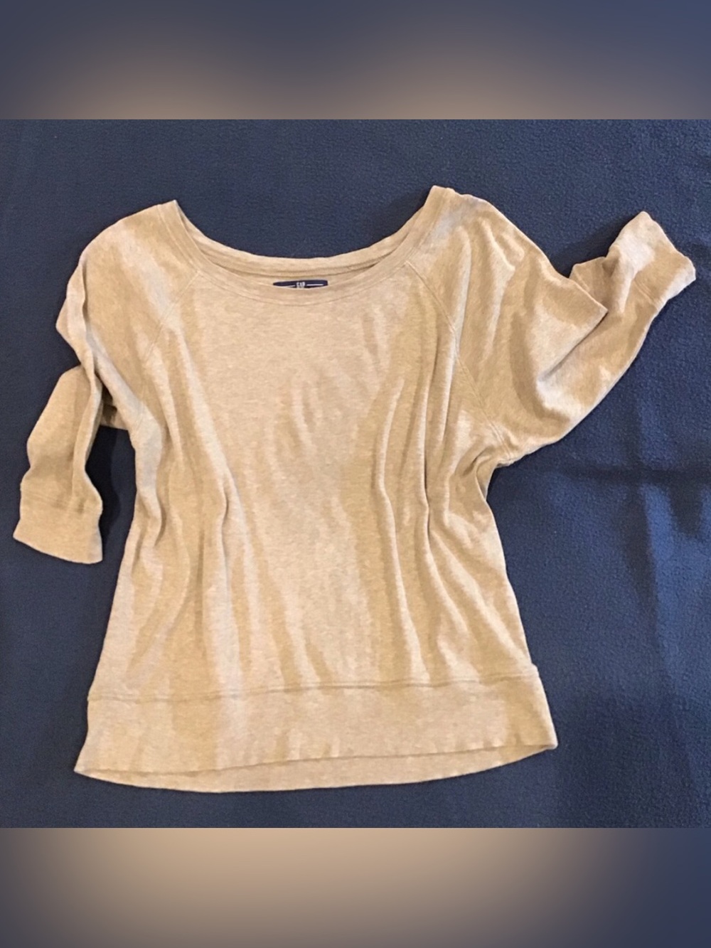 Gap elbow sleeve oversized knit shirt